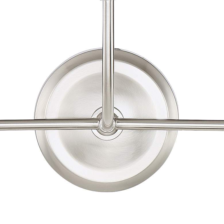 Image 3 Crystorama Sylvan 23 1/4 inchW Brushed Nickel 3-Light Bath Light more views