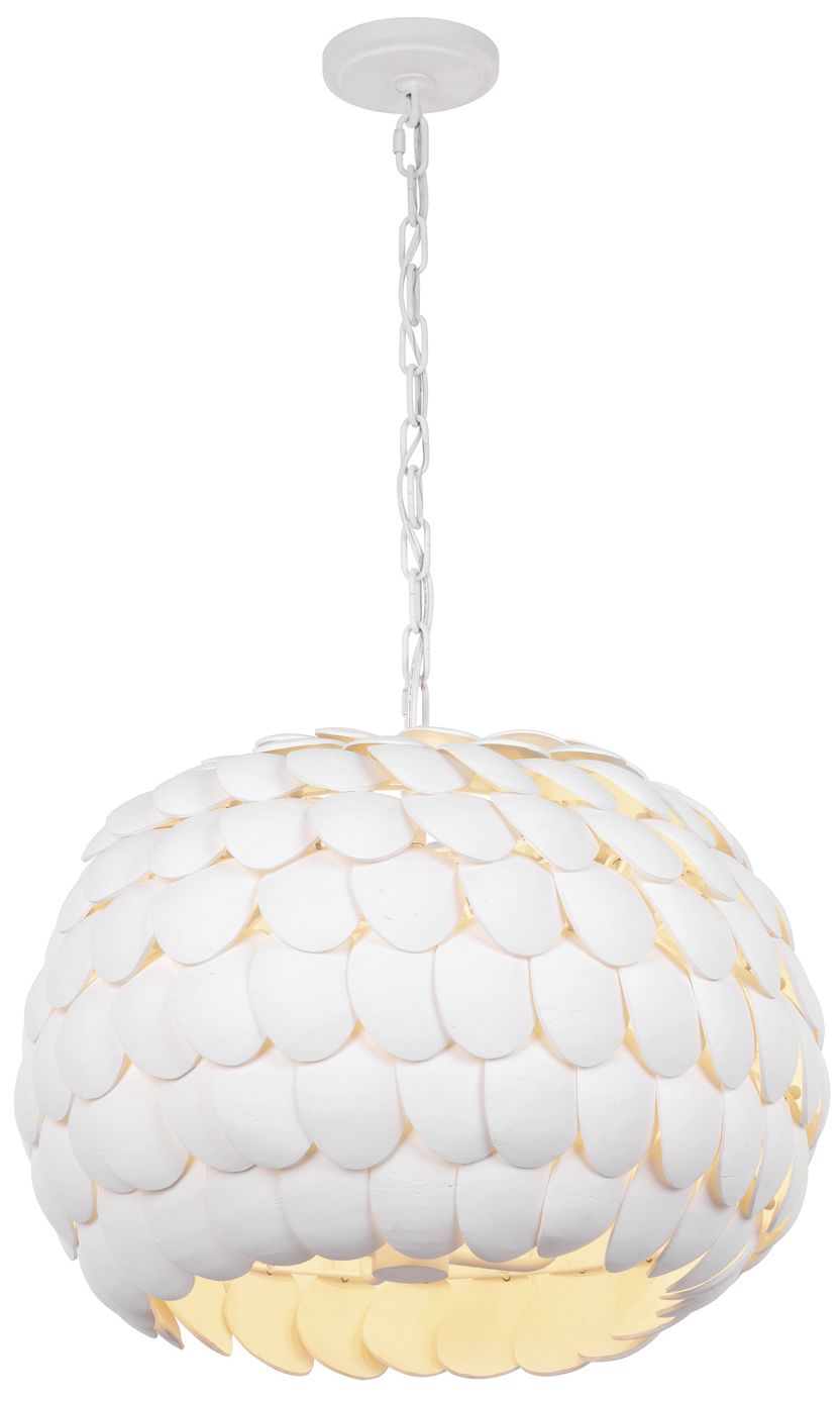 Thumbnail1 of Crystorama Talia 20.5'' Matte White Chandelier