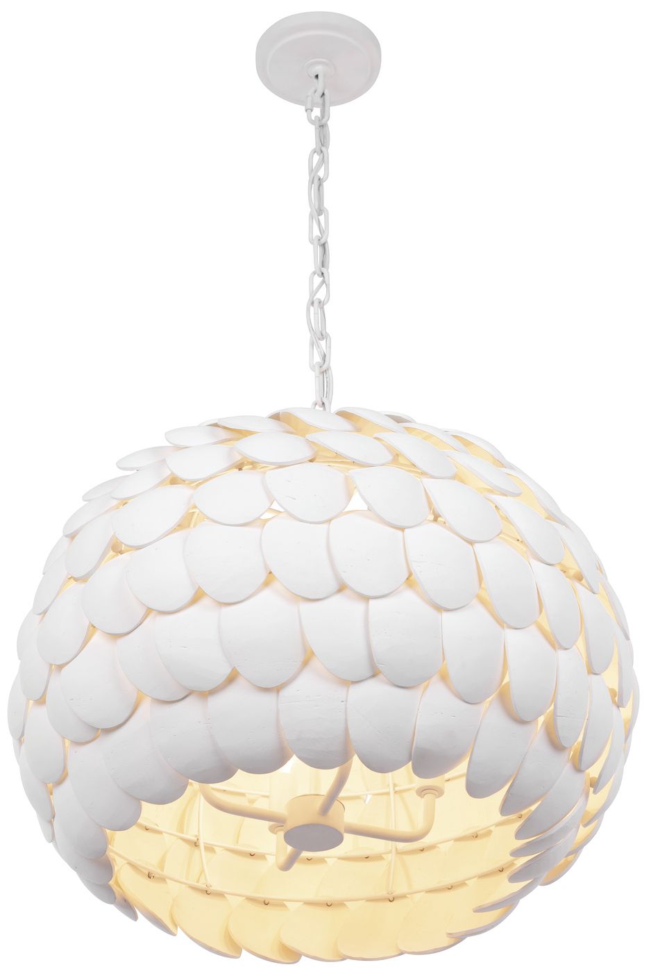 Thumbnail3 of Crystorama Talia 20.5'' Matte White Chandelier more views