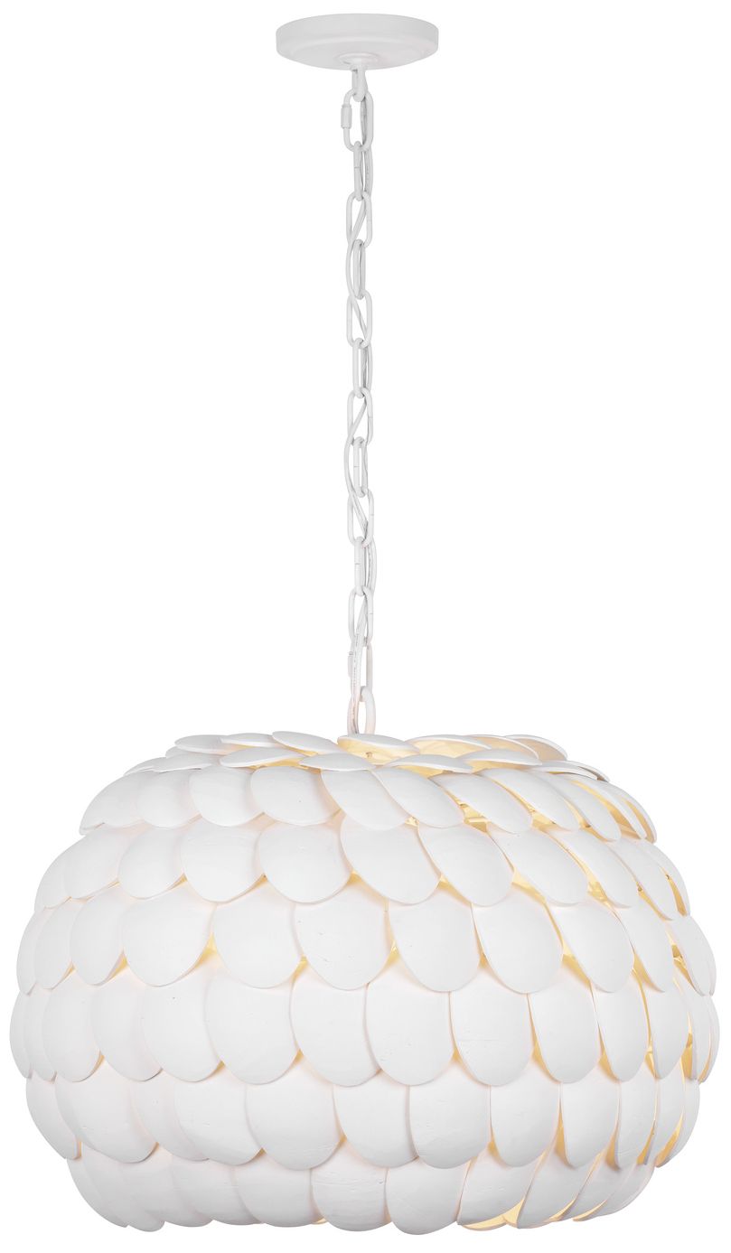 Image 4 Crystorama Talia 20.5in.  Matte White Ch more views