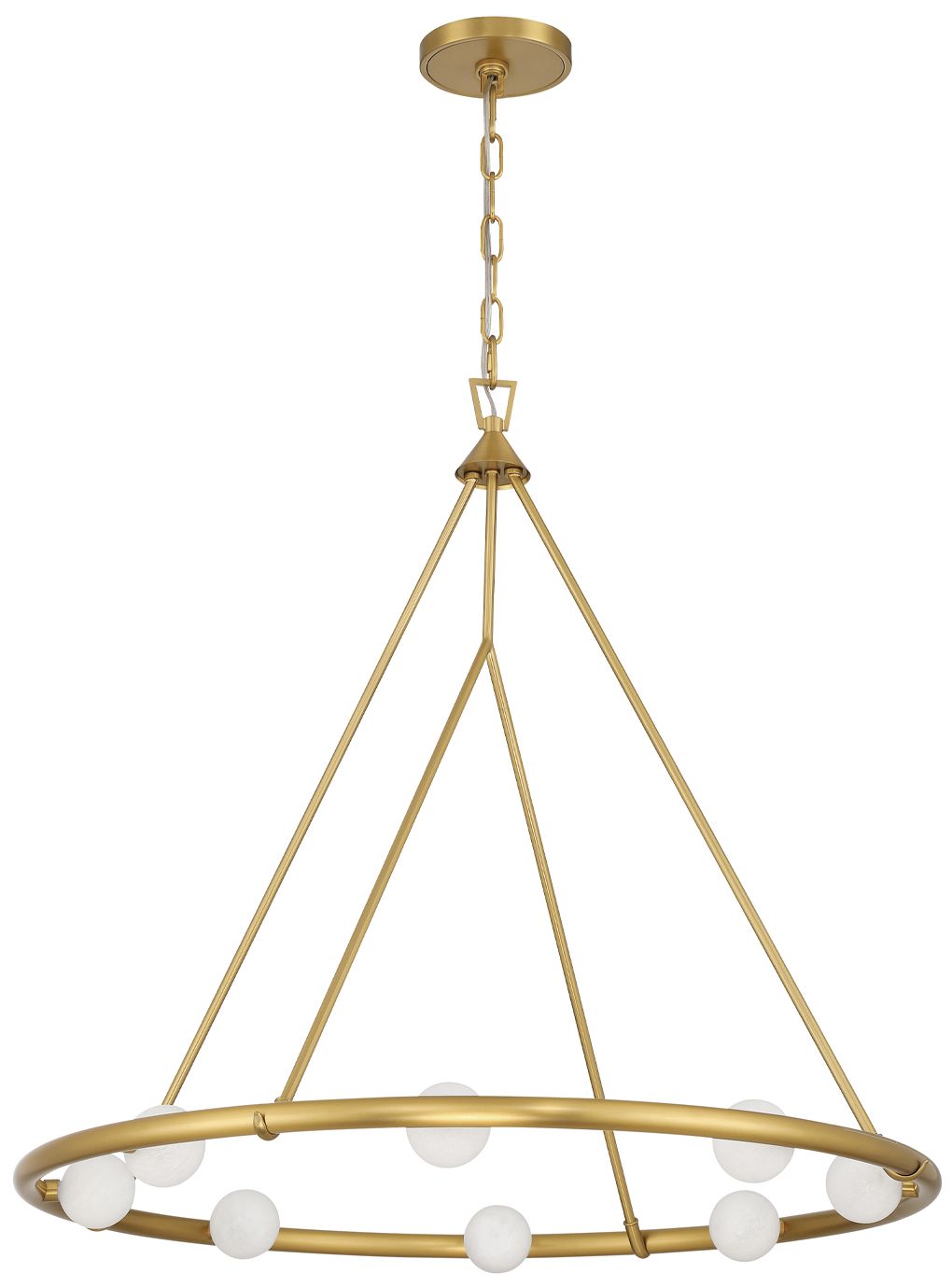 Image 2 Crystorama Terrell 29.5'' LED Luxe Gold Chandelier more views