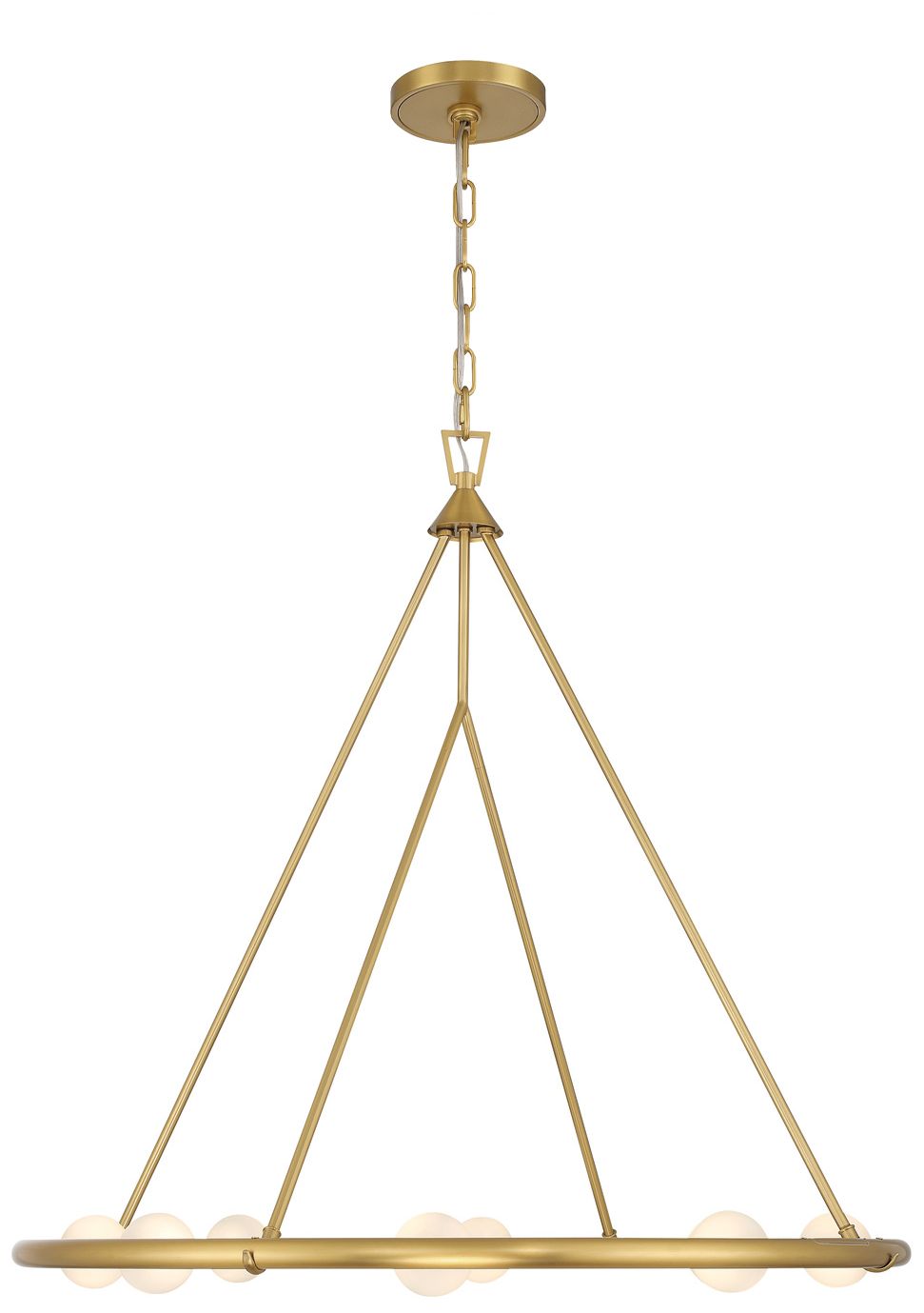 Image 3 Crystorama Terrell 29.5'' LED Luxe Gold Chandelier more views