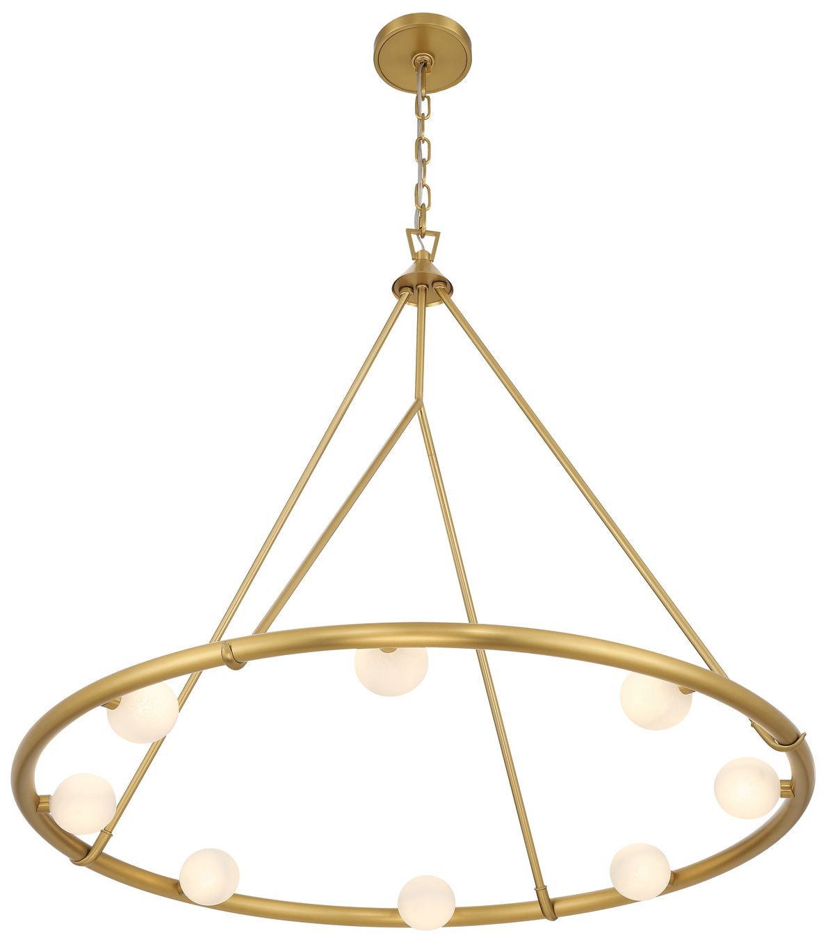 Image 4 Crystorama Terrell 29.5'' LED Luxe Gold Chandelier more views