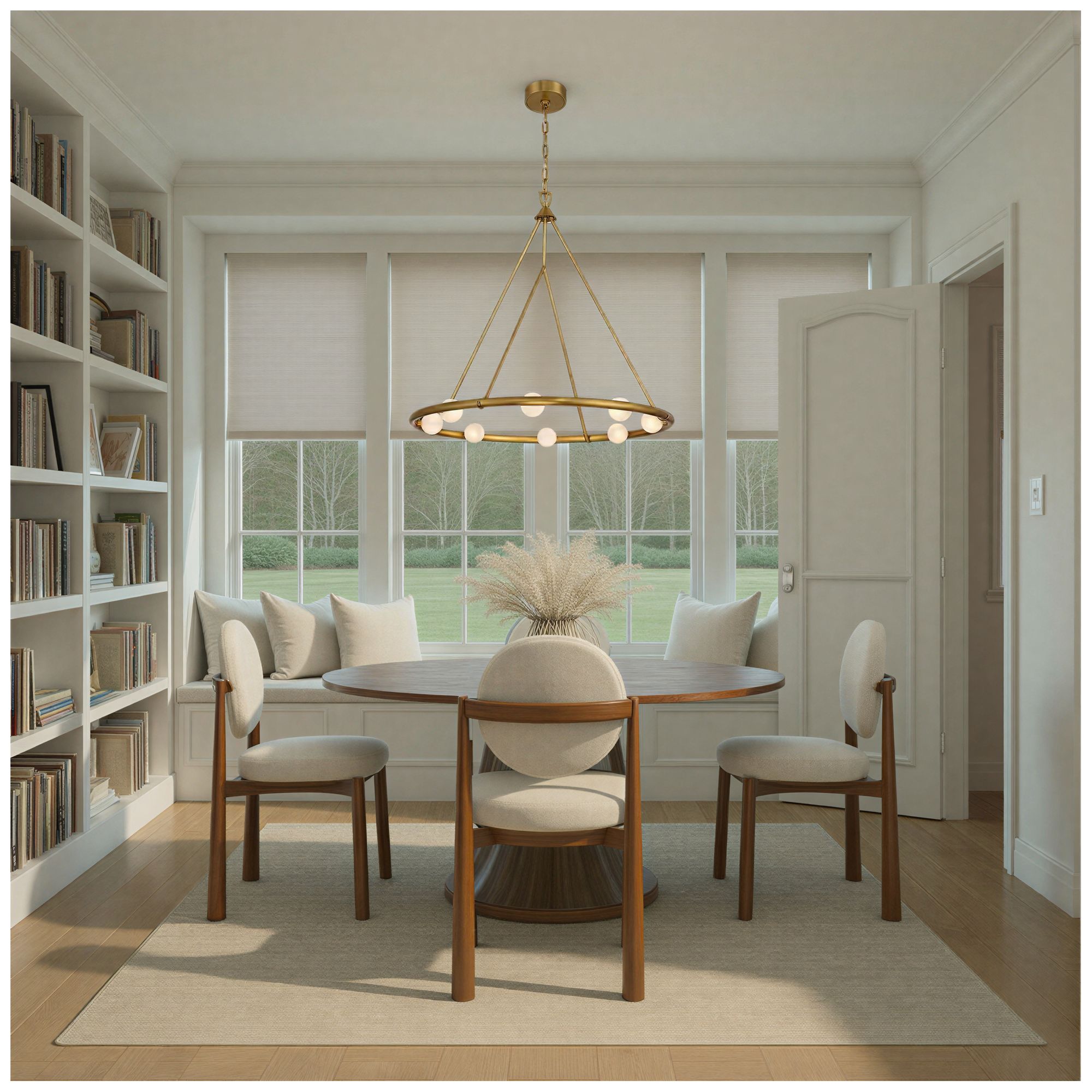 Image 6 Crystorama Terrell 29.5'' LED Luxe Gold Chandelier more views