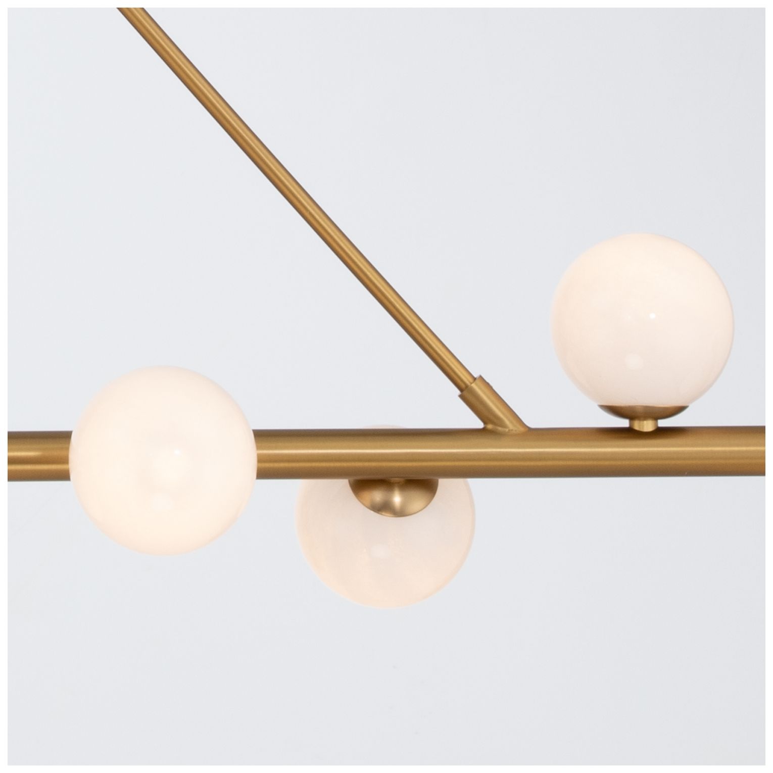 Image 5 Crystorama Terrell 46.5'' LED Luxe Gold Linear Chandelier more views