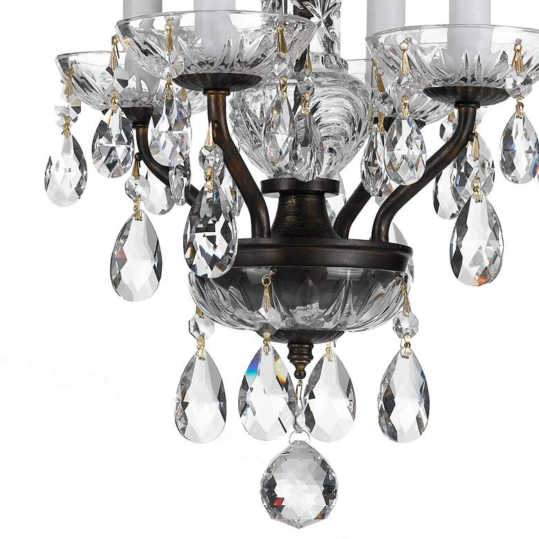 Image 3 Crystorama Traditional Crystal 11"W Bronze Mini Chandelier more views