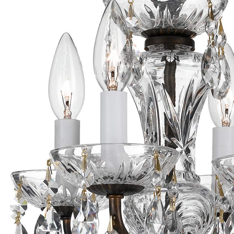 Image 4 Crystorama Traditional Crystal 11"W Bronze Mini Chandelier more views