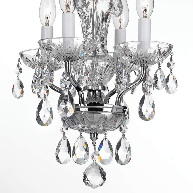 Image 4 Crystorama Traditional Crystal 11 inchW Chrome Mini Chandelier more views