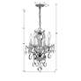 7_Crystorama Traditional Crystal 11"W Chrome Mini Chandelier more views