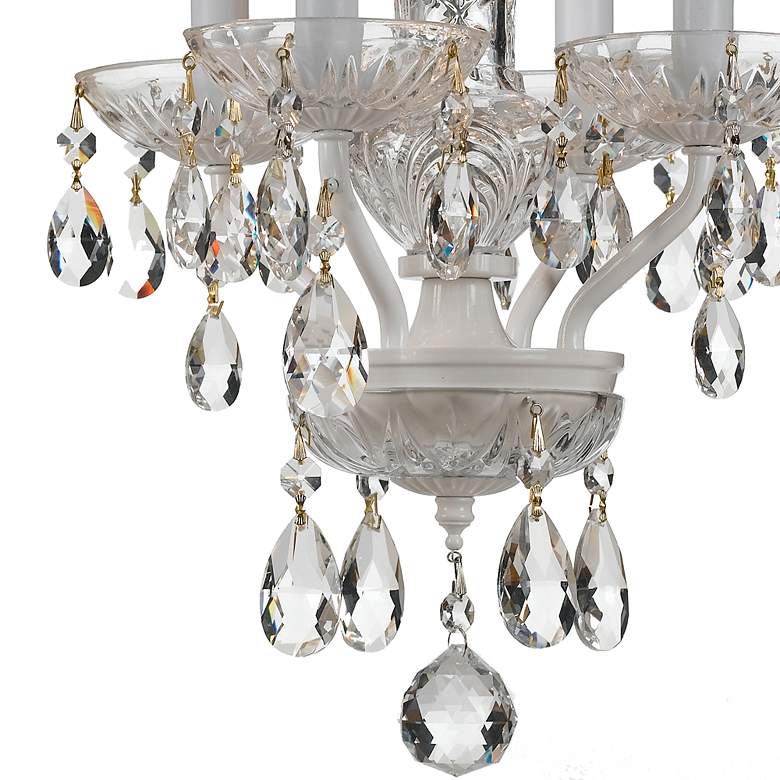 Image 3 Crystorama Traditional Crystal 11"W White Mini Chandelier more views