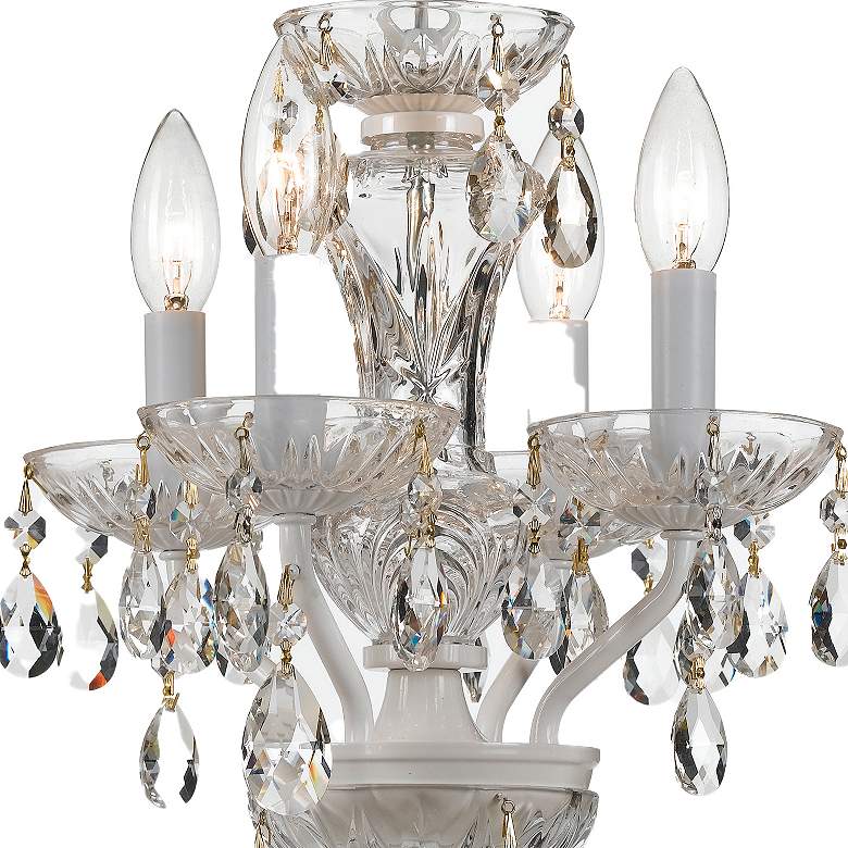 Image 5 Crystorama Traditional Crystal 11"W White Mini Chandelier more views
