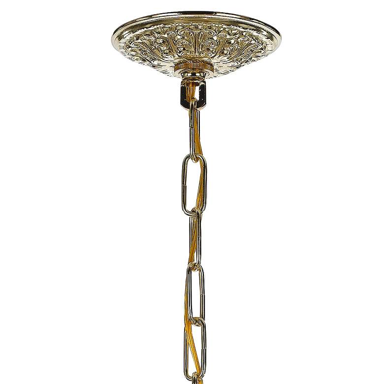 Image 4 Crystorama Traditional Crystal 15" Brass and Crystal Mini Chandelier more views