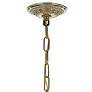 Crystorama Traditional Crystal 15" Brass and Crystal Mini Chandelier
