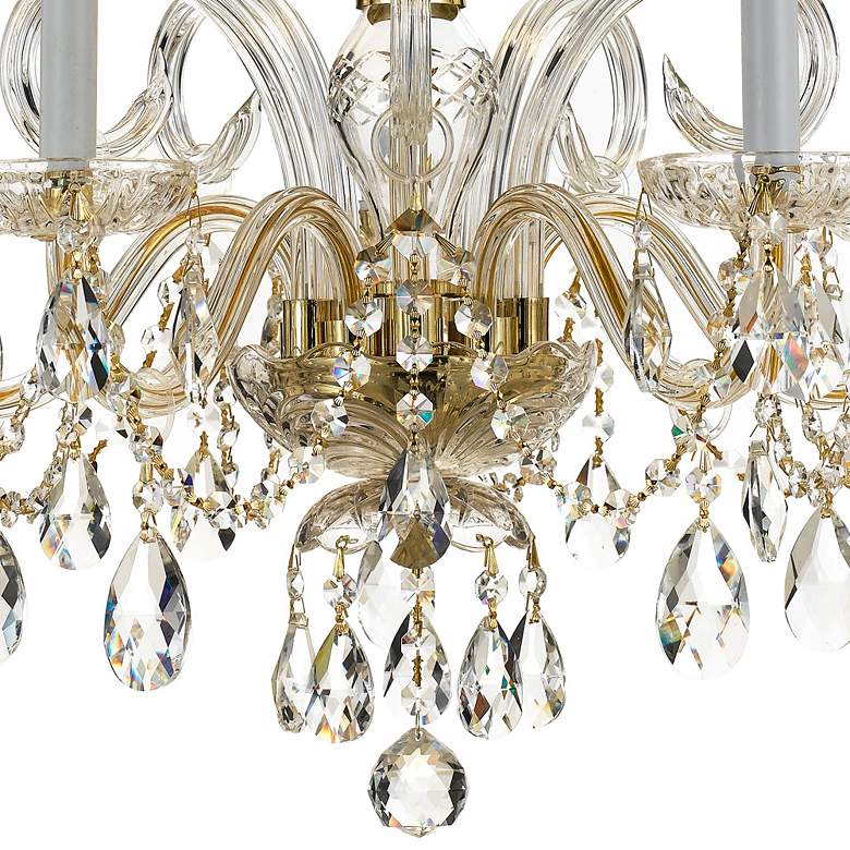 Image 2 Crystorama Traditional Crystal 22" W 5-Light Brass Crystal Chandelier more views
