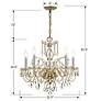 5_Crystorama Traditional Crystal 22" W 5-Light Brass Crystal Chandelier more views