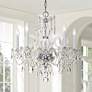 1_Crystorama Traditional Crystal 22" Wide Chrome 5-Light Chandelier