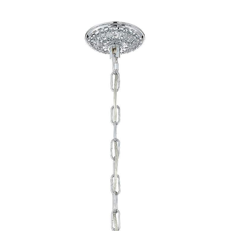 Image 4 Crystorama Traditional Crystal 22" Wide Chrome 5-Light Chandelier more views