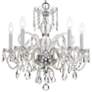 5_Crystorama Traditional Crystal 22" Wide Chrome 5-Light Chandelier more views