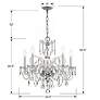 6_Crystorama Traditional Crystal 22" Wide Chrome 5-Light Chandelier more views