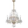1_Crystorama Traditional Crystal 23" Polished Brass 10-Light Chandelier