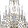 4_Crystorama Traditional Crystal 23" Polished Brass 10-Light Chandelier more views