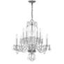 2_Crystorama Traditional Crystal 23" Polished Chrome 10-Light Chandelier more views
