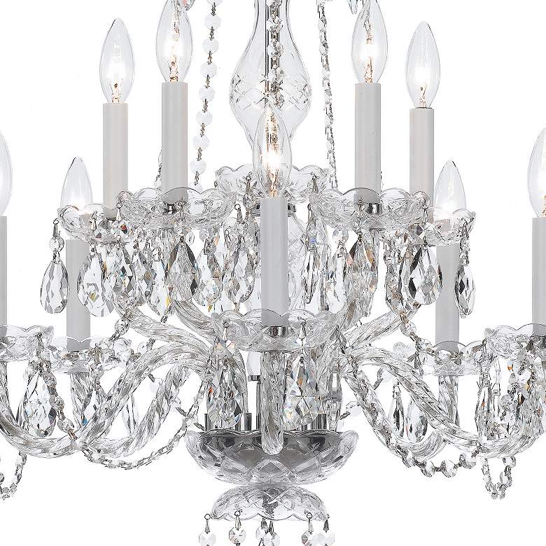 Image 3 Crystorama Traditional Crystal 23" Polished Chrome 10-Light Chandelier more views
