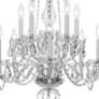 3_Crystorama Traditional Crystal 23" Polished Chrome 10-Light Chandelier more views