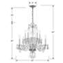 4_Crystorama Traditional Crystal 23" Polished Chrome 10-Light Chandelier more views