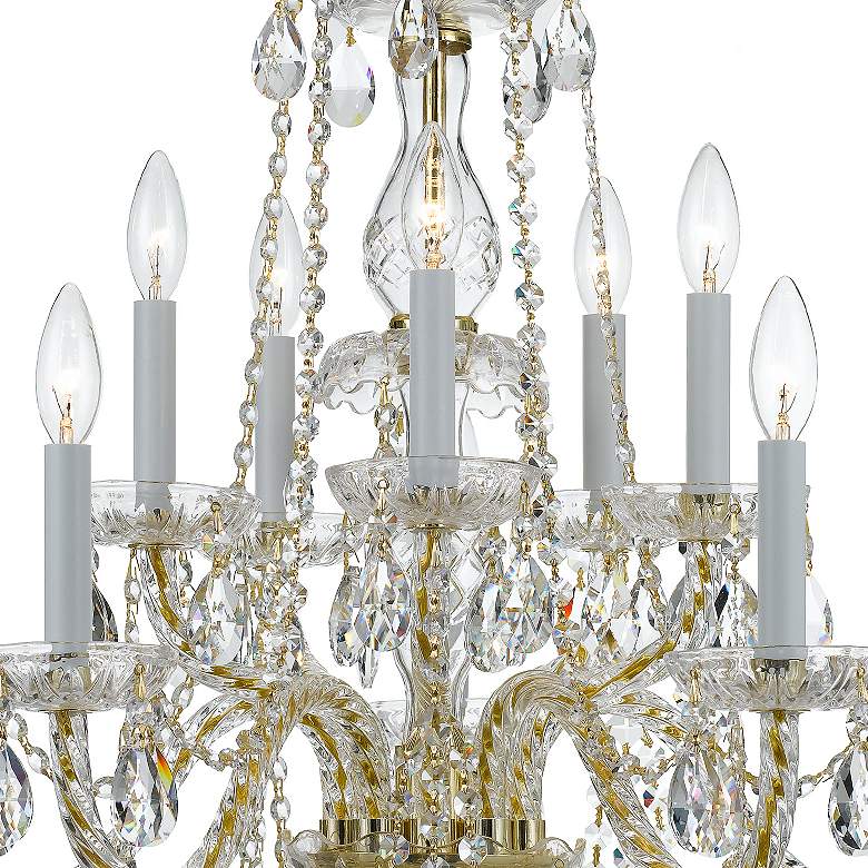 Image 5 Crystorama Traditional Crystal 26" Brass 10-Light Crystal Chandelier more views
