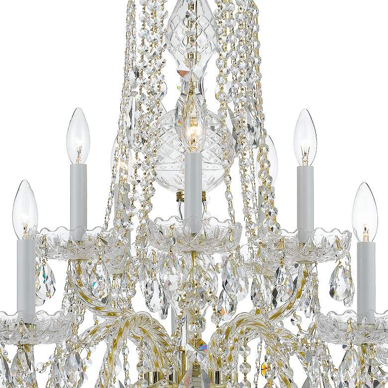 Image 4 Crystorama Traditional Crystal 32"W Brass 10-Light Crystal Chandelier more views