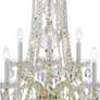4_Crystorama Traditional Crystal 32"W Brass 10-Light Crystal Chandelier more views