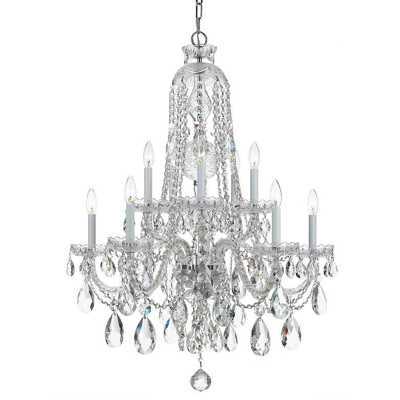 Image 3 Crystorama Traditional Crystal 32"W Chrome 10-Light Crystal Chandelier more views