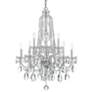 3_Crystorama Traditional Crystal 32"W Chrome 10-Light Crystal Chandelier more views