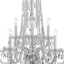 4_Crystorama Traditional Crystal 32"W Chrome 10-Light Crystal Chandelier more views