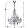 5_Crystorama Traditional Crystal 32"W Chrome 10-Light Crystal Chandelier more views