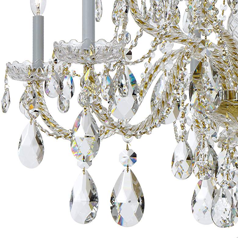 Image 2 Crystorama Traditional Crystal 37 1/2"W Brass Crystal Chandelier more views