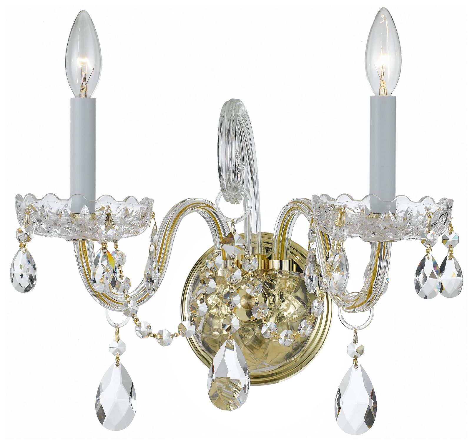Crystorama Traditional Crystal Brass - Antique Brass Collection