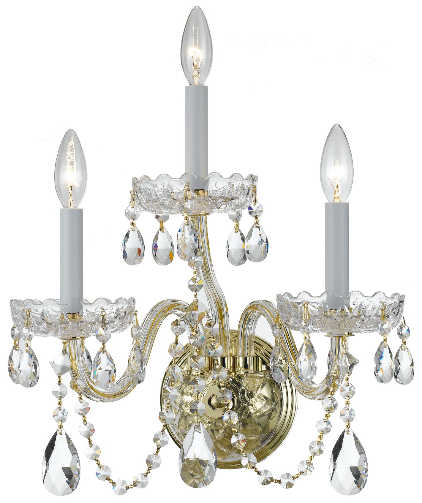 Crystorama Traditional Crystal Brass - Antique Brass Collection