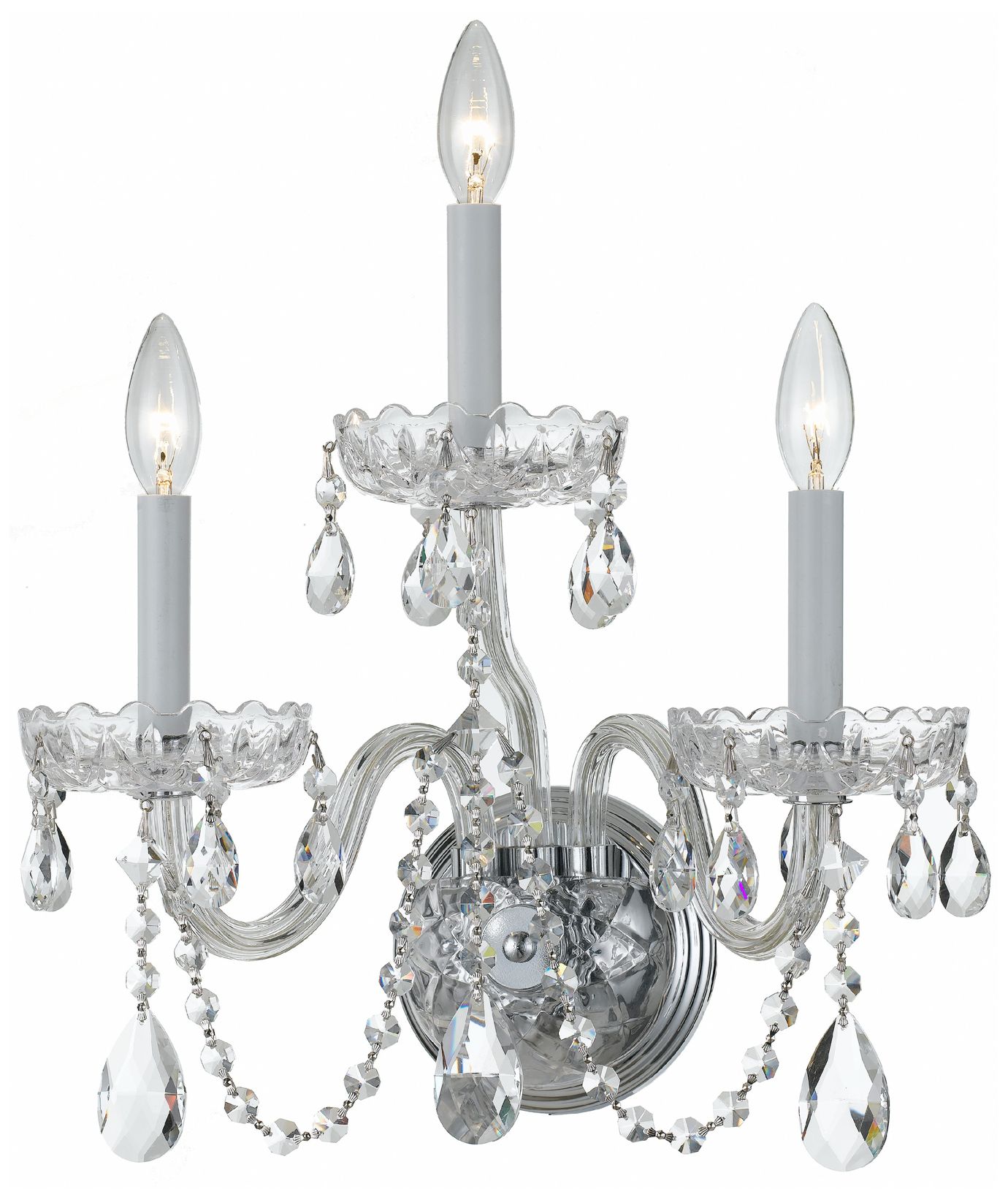 Crystorama Traditional Crystal Chrome Collection