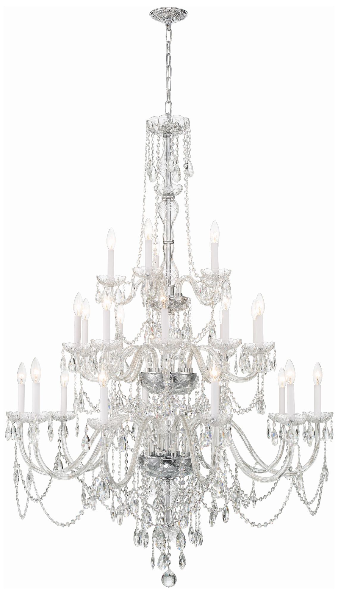 Crystorama Traditional Crystal Chrome Collection