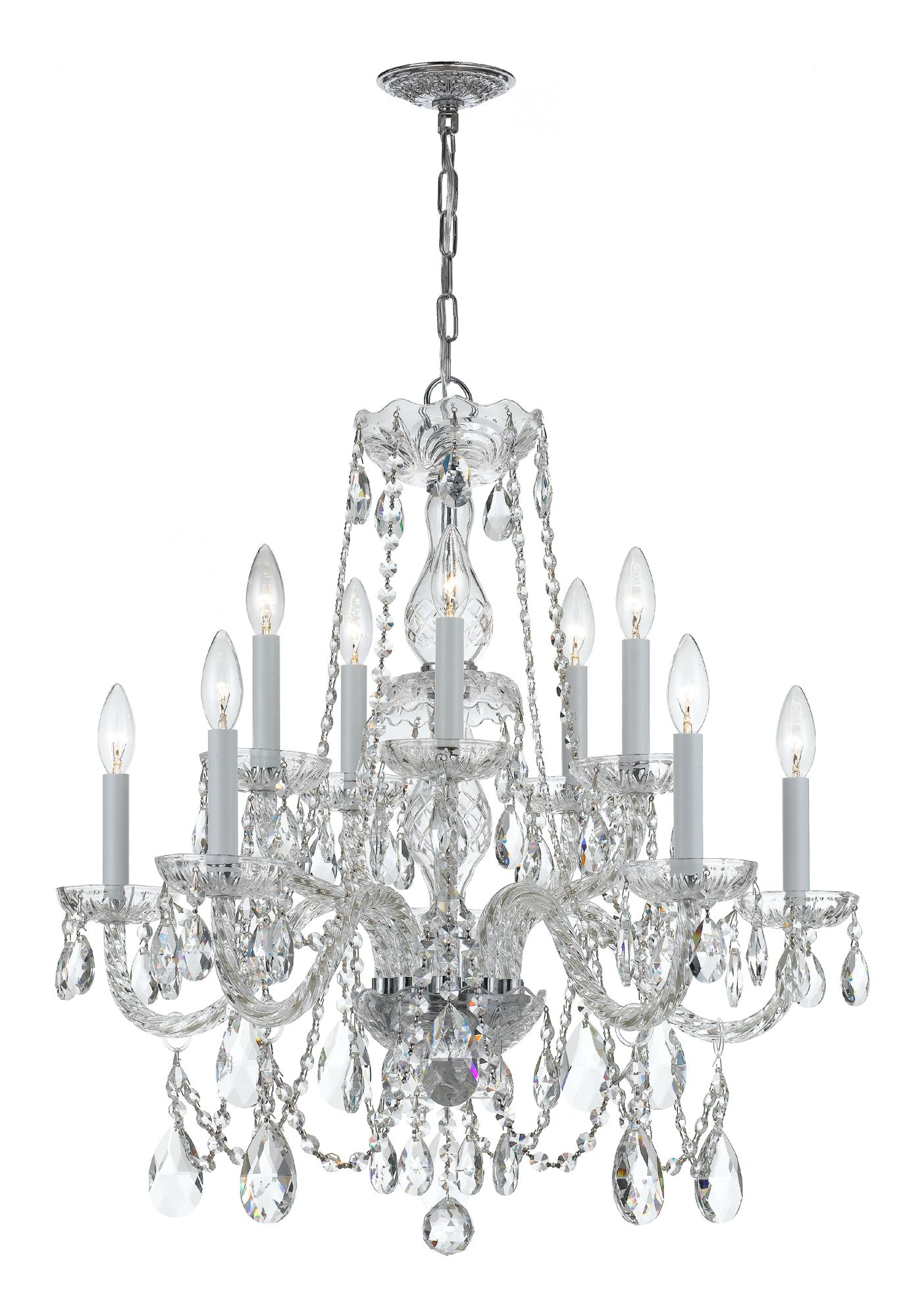 Crystorama Traditional Crystal Chrome Collection