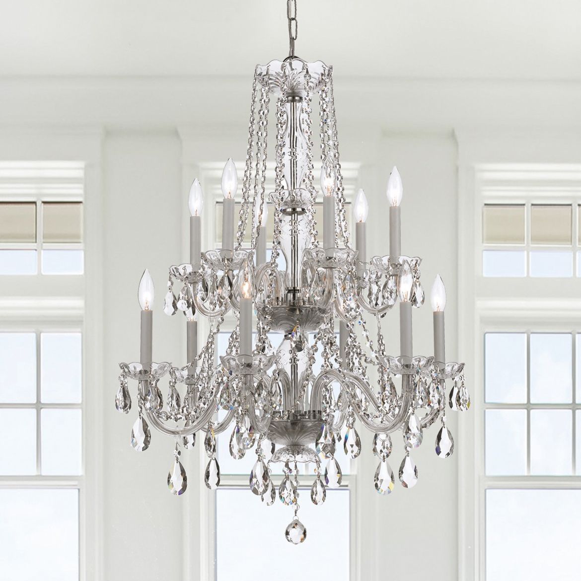 Crystorama Traditional Crystal Chrome Collection