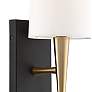 4_Crystorama Trenton 18 1/2" Forged Brass and Black Modern Wall Sconce more views