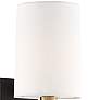 5_Crystorama Trenton 18 1/2" Forged Brass and Black Modern Wall Sconce more views