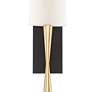 6_Crystorama Trenton 18 1/2" Forged Brass and Black Modern Wall Sconce more views