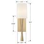 7_Crystorama Trenton 18 1/2" High Aged Brass Wall Sconce more views
