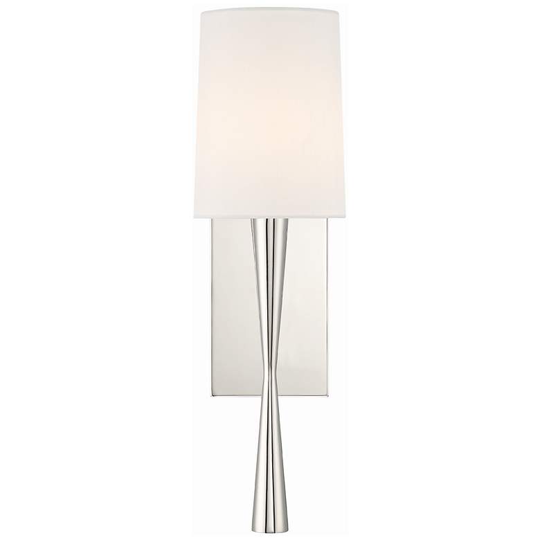 Image 2 Crystorama Trenton 18 1/2" High Polished Nickel Wall Sconce