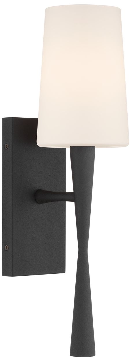 Thumbnail1 of Crystorama Trenton 5'' Black Forged Sconce