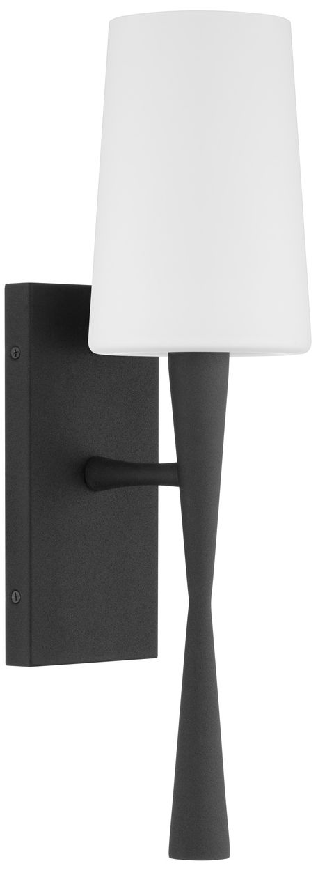 Thumbnail2 of Crystorama Trenton 5'' Black Forged Sconce more views